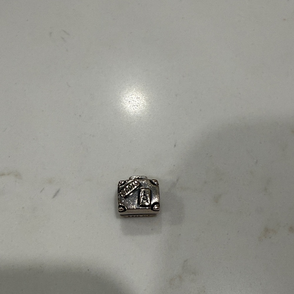 Silver Square Charm - image 1